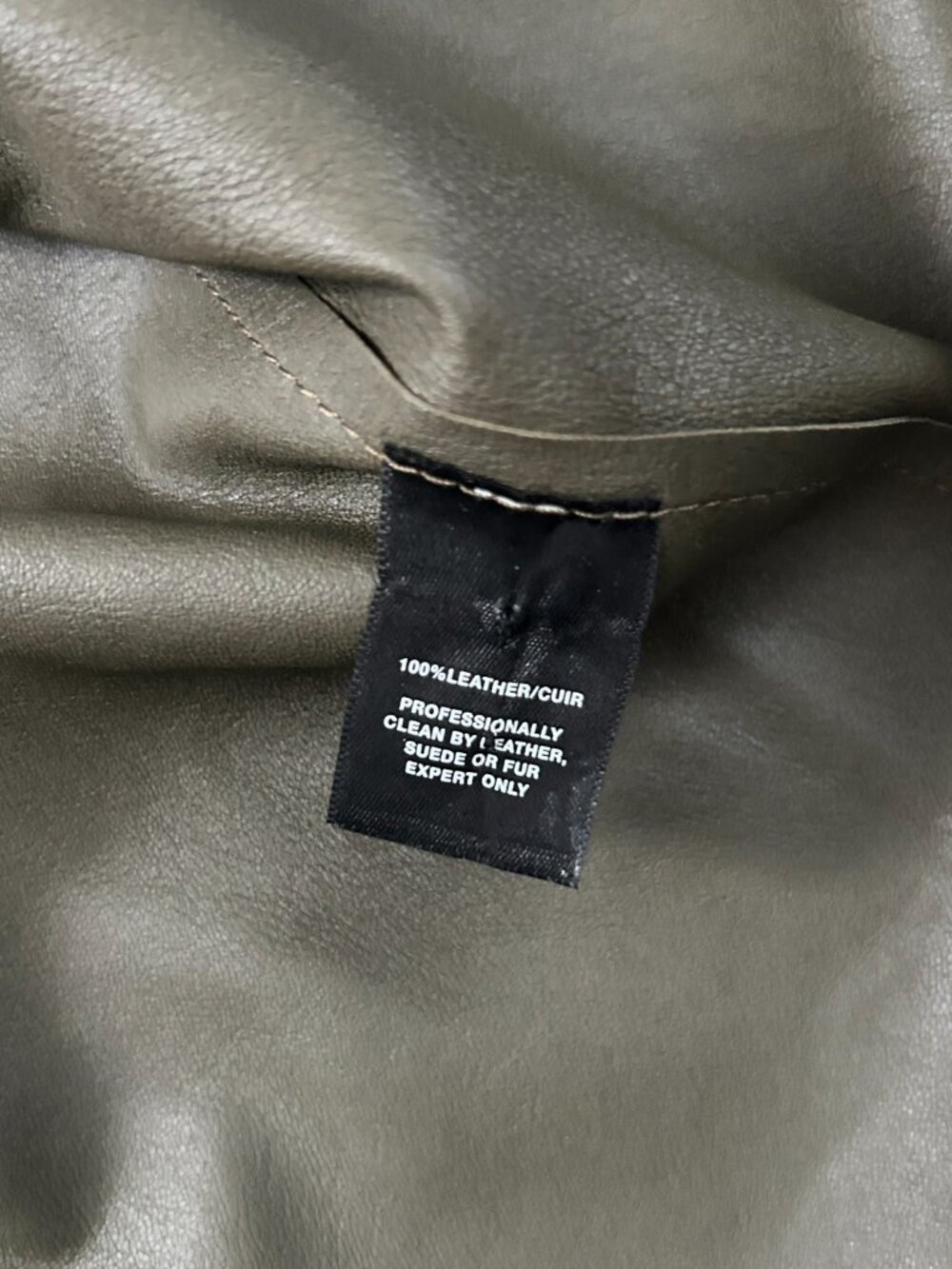 Lafayette 148 New York Olive Suede Leather Open Front Jacket Size L Luxury Drape - Picture 10 of 10